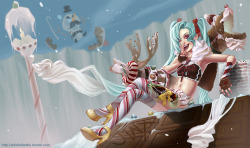 lettiebobettie:  Fake Jinx splash I wish she had a holiday skin