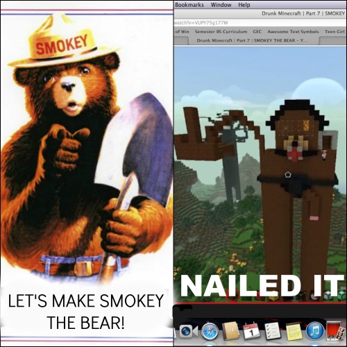 macymankins:  From episode 7 of Drunk Minecraft. I quite enjoyed making this. 