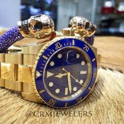 crmjewelers:  Rolex Ceramic Sub in Yellow Gold! Perfect for any