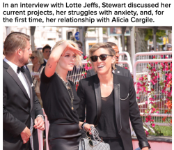 buzzfeedlgbt:  Kristen Stewart Opens Up About Her Girlfriend