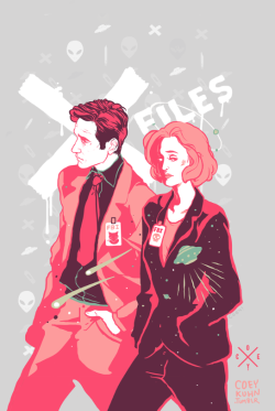 coeykuhn:  Added a Mulder to my Scully pic <3333 nostalgia