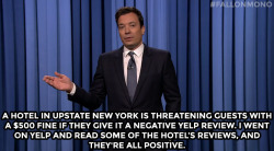 fallontonight:  A hotel in upstate New York is threatening guests