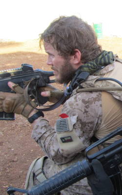 verxxotle:Chris Pratt behind the scenes of ‘Zero Dark Thirty’.