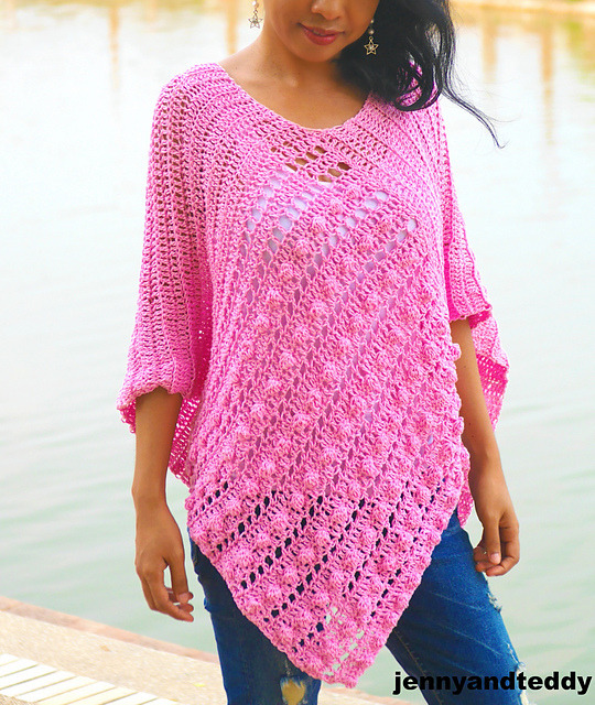 <p><a href="https://ericacrochets.tumblr.com/post/184066883217/bubble-gum-easy-poncho-by-jenny-and-teddy-free" class="tumblr_blog">ericacrochets</a>:</p>

<blockquote><p><b>Bubble Gum Easy Poncho by Jenny and Teddy</b></p><p><a href="http://www.jennyandteddy.com/2019/03/bubble-gum-easy-crochet-poncho-free-pattern/">Free Crochet Pattern Here</a></p></blockquote>