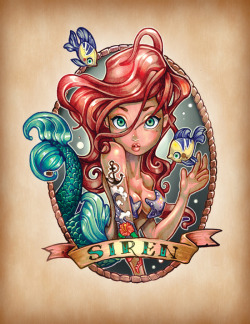 bestof-society6:    ART PRINTS BY TIM SHUMATE  SIREN Those Who