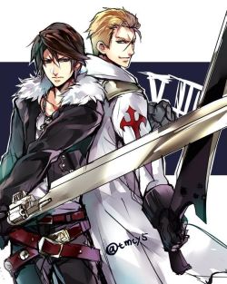 Squall Leonhart and Seifer Almasy FFVIII by Mowblack 