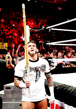 whoobat:  BREAKING NEWS: CM Punk and Kendo Stick have flown back