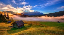 sapphire1707:  forest house rays mountains… | by kokoakre1