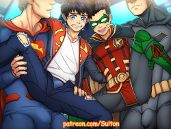 suiton00nsfwdrawings:  Super Sons - Damian X Jon #2   This is