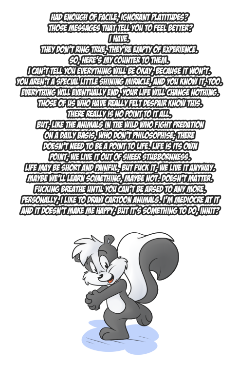 roareystuff:  Another piece of preachy crap that will never be taken seriously (and possibly shouldn’t be), yay! XP 