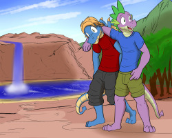 “Hey, me and Sharp are gonna head down to the lake!  Catch