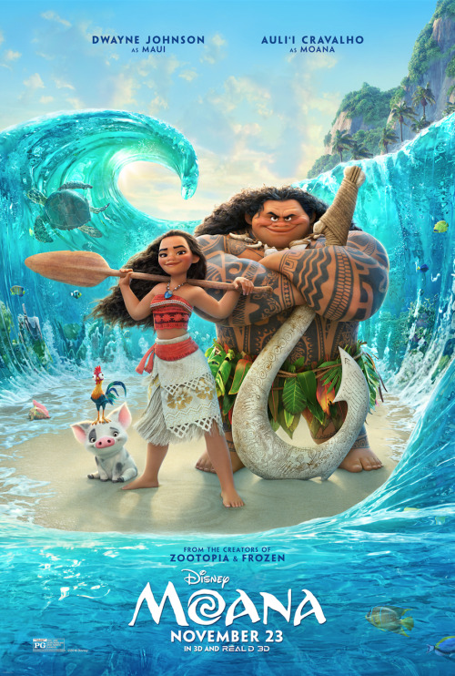 disneyanimation:  The brand new poster for Disney’s #Moana is here!  See the film in theatres November 23. 