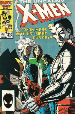 The Uncanny X-Men, No. 210 (Marvel Comics, 1986). Cover art by John Romita Jr. and Bob Wiacek.From Oxfam in Nottingham.