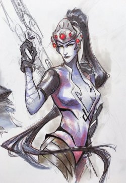 overwatch-fan-art:Widowmaker Sketch by Yuroboros 