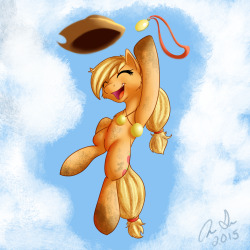 inkybeaker:  She won all those gold medals!!  :D  I did a pony