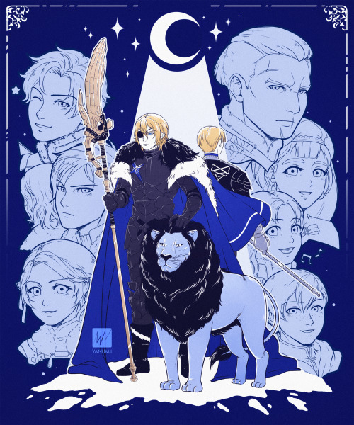 yanumii:   Blue Lions 🌙 Azure Moon First of the posters 💙
