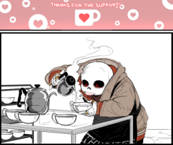 cursetale:  Thanks for supporting the skeleguys thru kofi! ☕️🎉I’ve