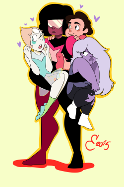 ellieannes:  I just wanted to draw Garnet carrying everyone bc