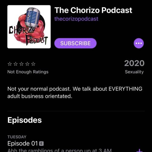 We are on iTunes. Make sure to search the chorizo podcast and