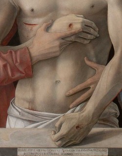 koredzas: Giovanni Bellini - Pieta. Detail. 1467 - 1470 
