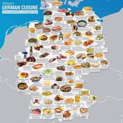 mapsontheweb:  German food map.