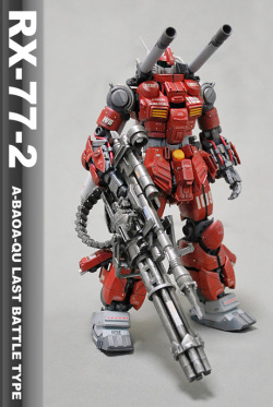 gunjap:  [GBWC2015] shinn’s MG 1/100 RX-77-2 GUNCANNON (A BAOA