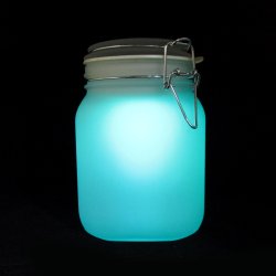 wickedclothes:  Solar Rechargeable LED Mason Jars Rechargeable