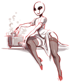 gasteritis:  drew gaster in pin-up poses because… well… I