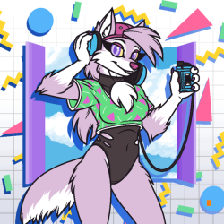 izzyink: RADICAL LYKA My new music mascot, Radical Lyka. She