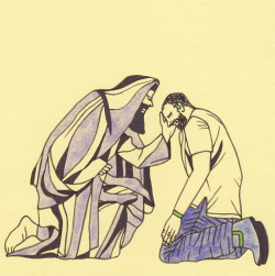 gangsterdoodles:  Jesus meets Yeezus 