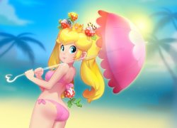 grimphantom2:  nintendocafe:  Princess Peach is enjoying her