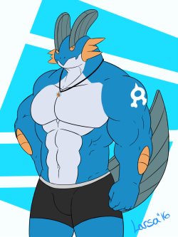 larsabehemoth: Swampert design for a friend on FA.