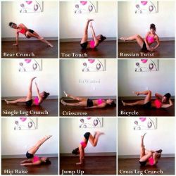 sassyfitblog:  Work your Abs & Core! Do these 9 ab exercises