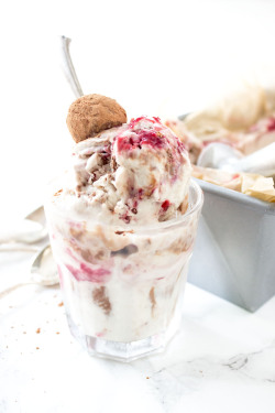 fullcravings:  Healthy Raspberry Chocolate Truffle Ice Cream