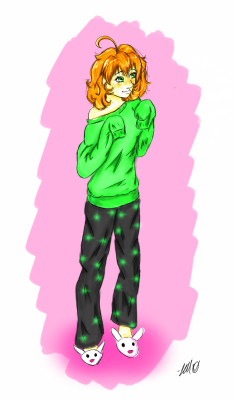I really liked that picture of Penny I drew in pajamjams so I