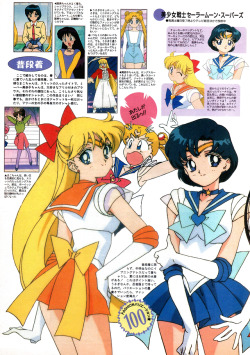 animarchive:   Sailor Venus and Sailor Mercury / Sailor Moon