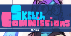 maiz-ken:  Sketch Commissions! Pretty sure i haven’t made a