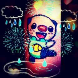 Oshawott!!! #Oshawott #tattoo #water #rain #instafollow #instagay