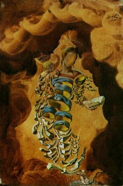 artist-dali: Madonna in Particles, 1952, Salvador Dali