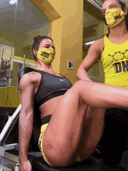Thamires Pazz from Brazil [leg press + posing] To see the hottest
