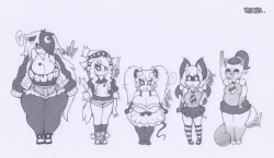scifijackrabbit:  ~ SFJR Female character line up ~a bunch of