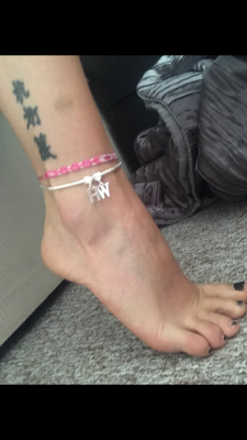 cucklover69:  Wife’s new anklet
