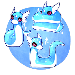 natalus:doodled some fat dratinis for stress relief ( ´ v `