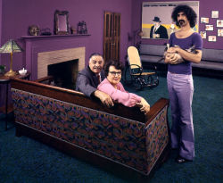 gameraboy:  Frank Zappa in his Los Angeles home with his dad,