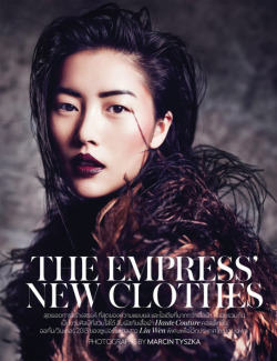 jerroncouture:  Liu Wen for Vogue Thailand October 2013 by Marcin