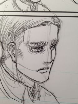 Isayama shares a sketch of Erwin on his blog!