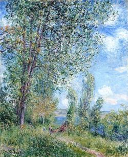 bofransson:  Windy Afternoon in May Alfred Sisley - circa 1880