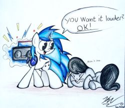 pelate:  LOUDER?!  xD Vinyl, you troll…. >w<