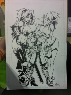 mikeluckas:  Booby girl commish at #NYCC. Client’s OCs 