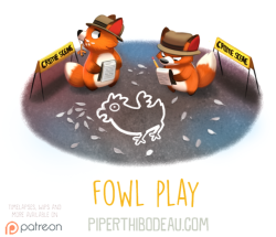 cryptid-creations: Daily Paint 1605. Fowl Play by Cryptid-Creations